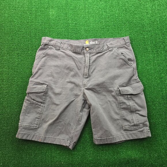 Carhartt Cargo‎ Shorts Mens 42 Gray Rugged Flex Relaxed Fit Utility Workwear - Picture 1 of 10